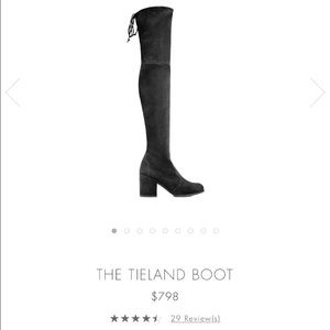 Stuart weitzman over the knee Tieland boot black
